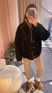 Siyah Bomber Mont